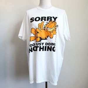 Garfield T-Shirt Men’s XL Shirt Funny Joke Novelty Graphic Tee 80s 90s